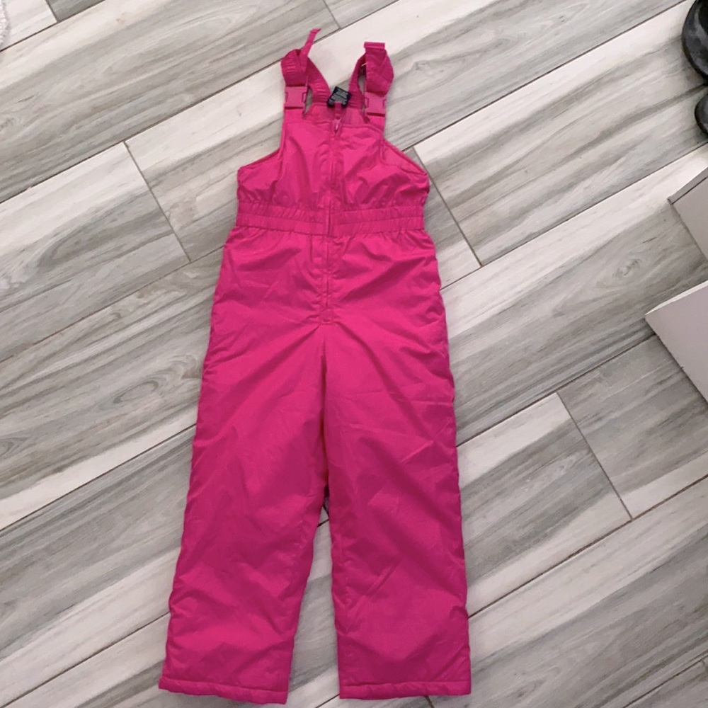Faded Glory Snow Bib - pink girl S (6-6x)